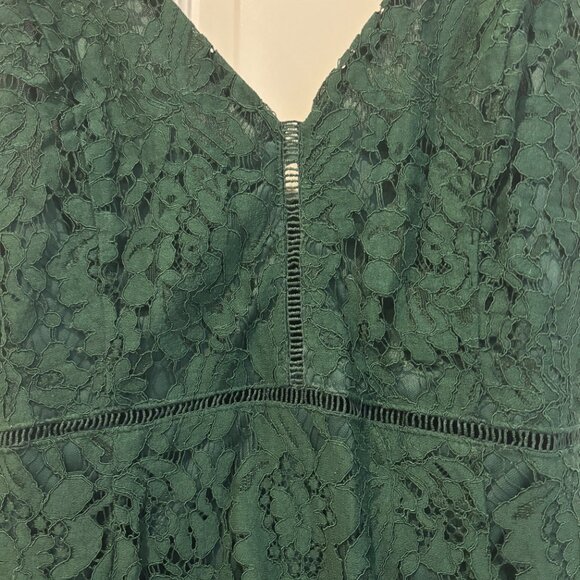 ASTR the label Green Lace Midi Dress Large - Picture 8 of 8